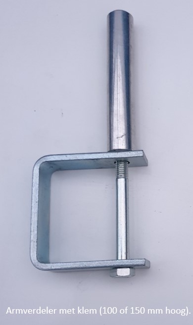 Verdeler met klem 150 mm