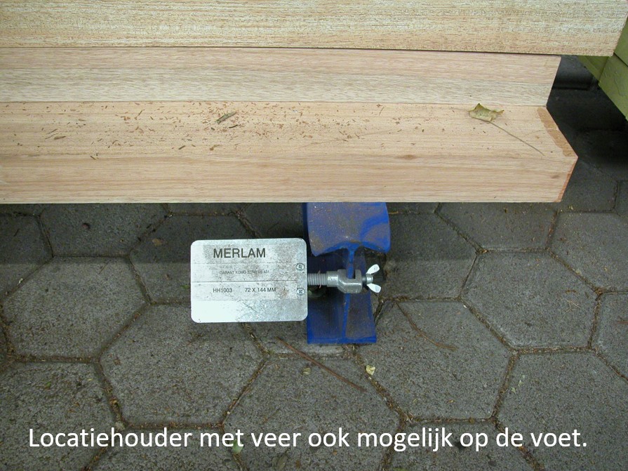 Locatiehouder met veer maatwerk